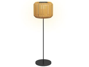 Lampadaire solaire d'extérieur 34x130 cm led ip44 métal jaune