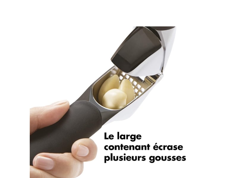  Presse-ail manuel en alliage de zinc, presse-ail domestique épaissi, presse-ail multifonctionnel, petit outil de presse de cuisine  - Conforama B