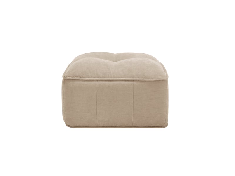  Pouf polyester-sable SF20260305032 - Conforama D