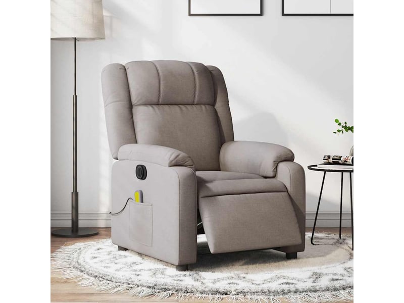  Fauteuil de massage - fauteuil relax inclinable électrique taupe tissu  - Conforama B
