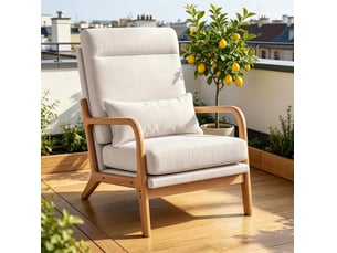 Pouf / repose pied <strong></strong> <strong></strong> beige