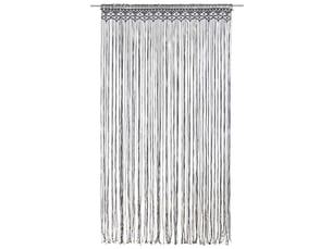 Rideau en macramé, rideau de porte anthracite 140x240 cm coton cf43856