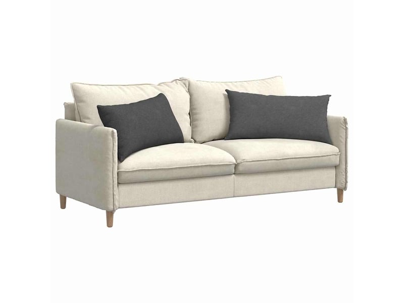  Lot de 2 coussins de canapé, coussins décoratifs gris foncé 80 x 40 cm cf59097  - Conforama C