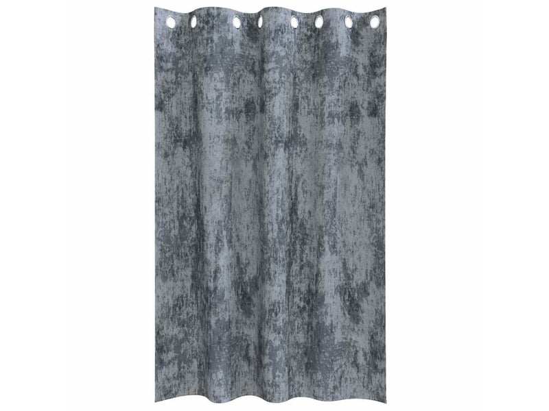Lot de 2 rideaux en velours, rideaux de fenêtre gris argenté 175 x 140 cm velours cf44216 - Conforama C