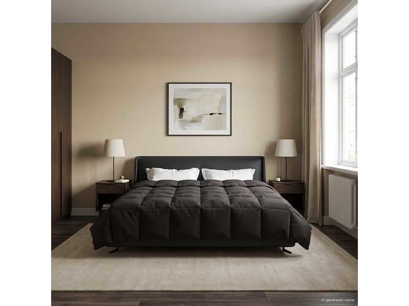  Couette - duvet d'été 200 x 240 cm été microfibre (100% polyester)  - Conforama D