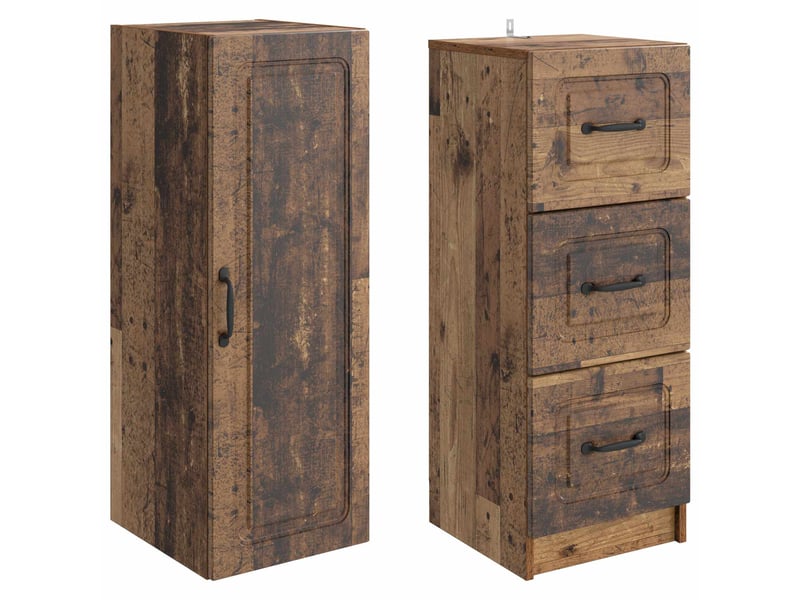 Ensemble de meubles 2 pcs, rangement de salon 33 x 34,5 x 87 cm bois d'ingénierie shl2768 - Conforama D