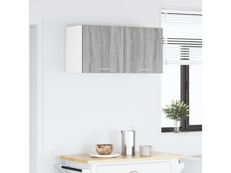  Meuble de rangement, armoire suspendue gris sonoma 80x31x40cm bois d'ingénierie  - Conforama D