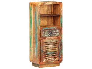 Buffet - bahut - meuble de rangement 45x32x110 cm bois de récupération massif
