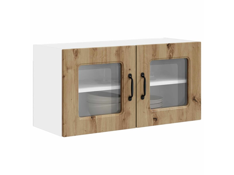  Meuble mural de cuisine | armoire de cuisine chêne artisanal shl2046  - Conforama C