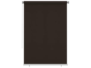 Store enrouleur, store roulant d'extérieur 165 (l) x 230 (h) cm marron hdpe cf47353