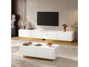 Meuble tv coloris blanc SWEIKO