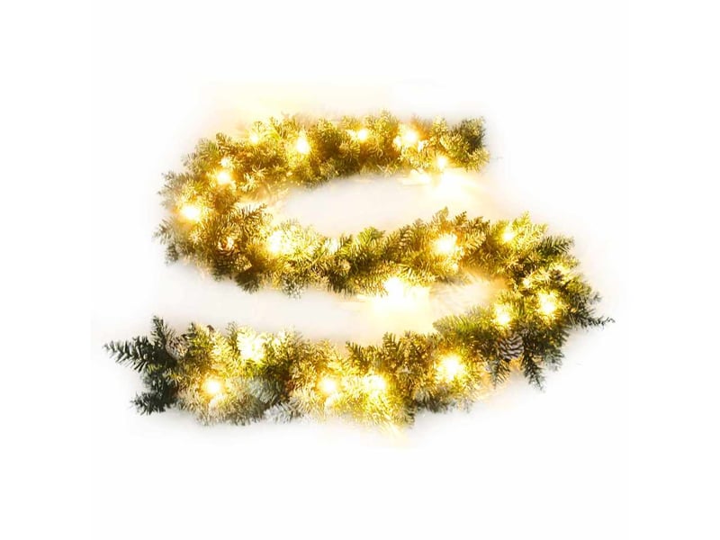  Guirlande de noël avec lumières led vert 5,2 m pvc  - Conforama A