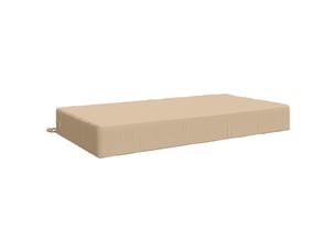 Coussin d'assise, coussin pour chaisecanapé soest 100 % polyester crème 120 x 60 x 15 cm cf51421