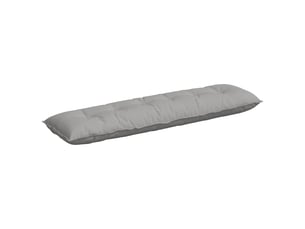 Coussin de dos, coussin de dossier gris nuage 180 x 19 x 50 cm tissu cf54739