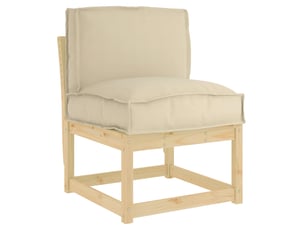 Coussin pour chaisecanapé beige 50 x 40 x 12 cm tissu oxford cf51347