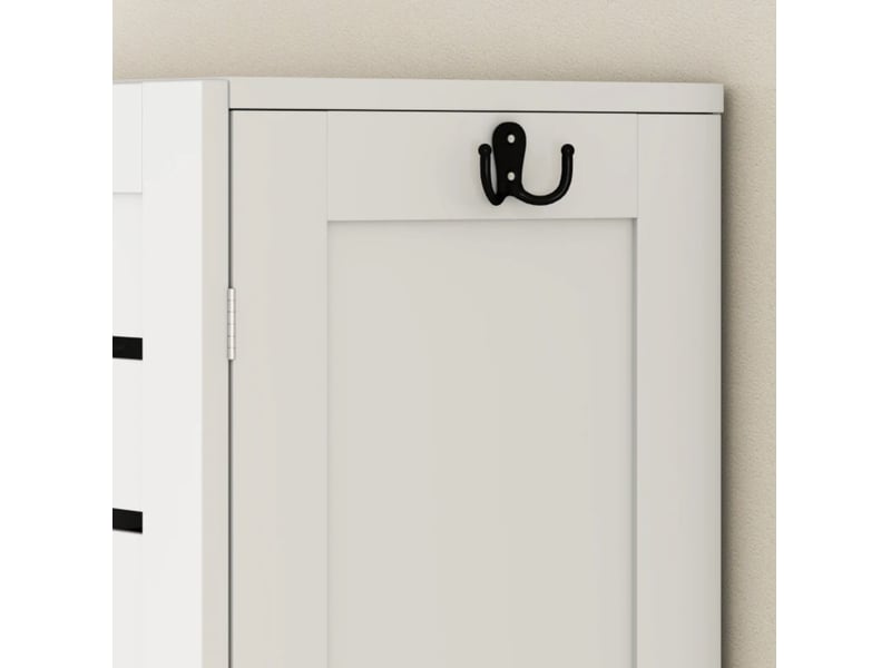  Meuble wc et lave-linge avec rangement 67 x 31,5 x 190 cm homvra  - Conforama D