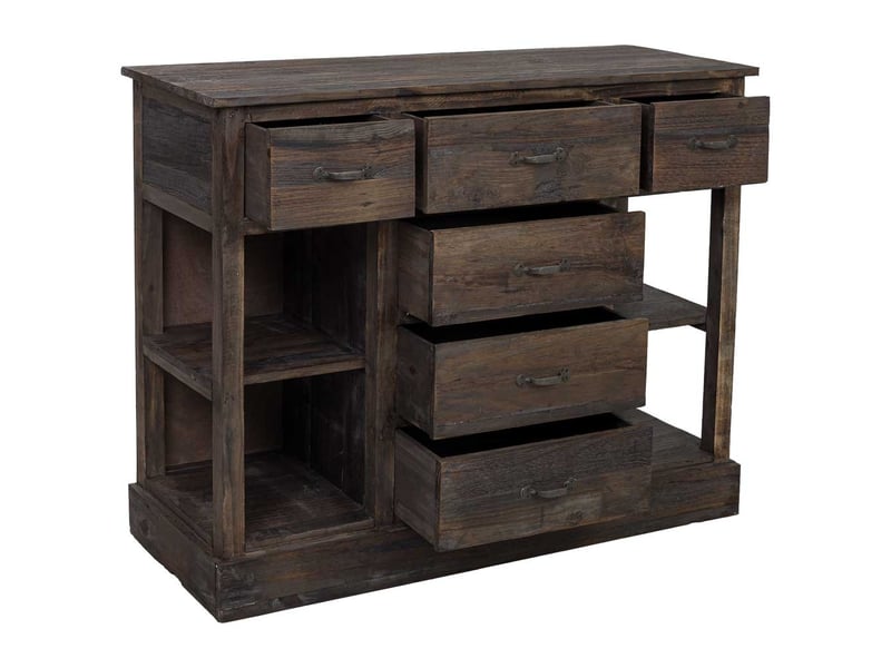  Console en bois marron 112,5x40x89 cm h  - Conforama E