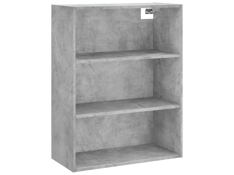  Buffet haut - bahut - meuble de rangement gris béton 69,5x34x180 cm bois d'ingénierie  - Conforama E