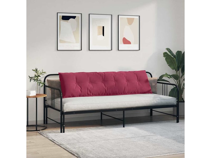  Coussin de dos, coussin de dossier bordeaux 180 x 50 cm tissu en velours côtelé cf54592  - Conforama D