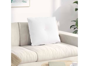 Coussin de dos, coussin de dossier blanc 60 x 19 x 50 cm tissu cf54498
