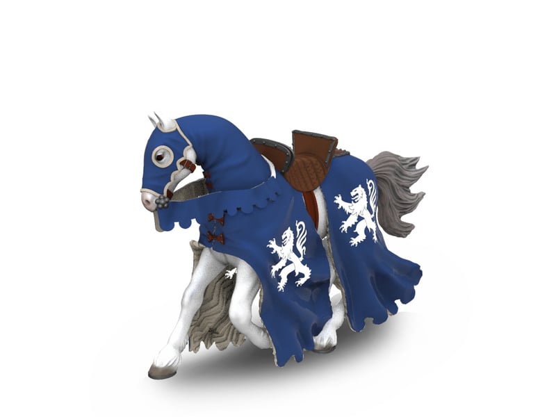  39759 cheval du chevalier lion a la lance 39759 - Conforama A