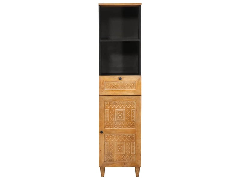  Cabinet de salle de bain, armoire salle de bain marron clair 38 x 33 x 160 cm cf65383  - Conforama C