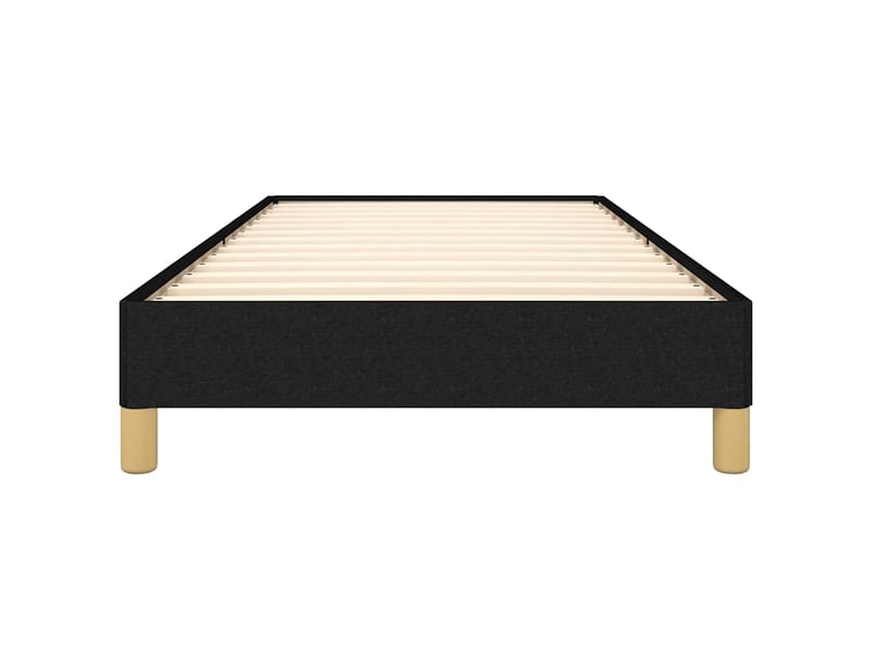  Lit simple- lit adulte -  cadre de lit sans matelas noir 100x200 cm tissu  - Conforama D