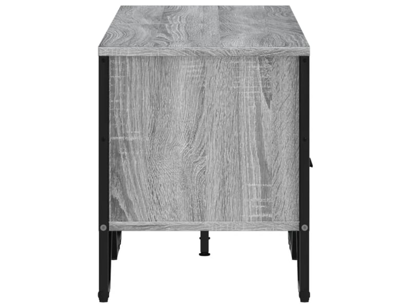  Meuble tv - banc tv - meuble de rangement sonoma gris 122x34x41 cm bois d'ingénierie  - Conforama E