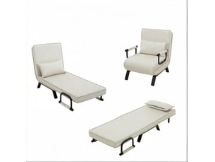 Fauteuil convertible TCQPZ  Tissu beige vendu A l'unité