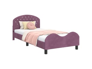 Lit simple 90x190 cm    coloris violet