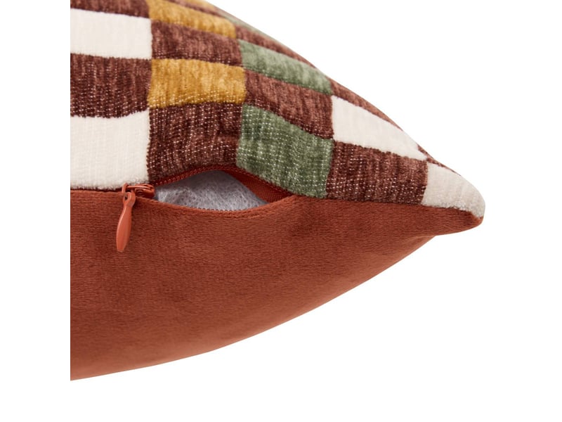  Coussin mosai rectangulaire 30x50cm terracotta MOSAI - Conforama C