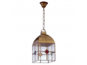 Lanterne suspension granadino 4 faces petite e27 multicolore 16 cm