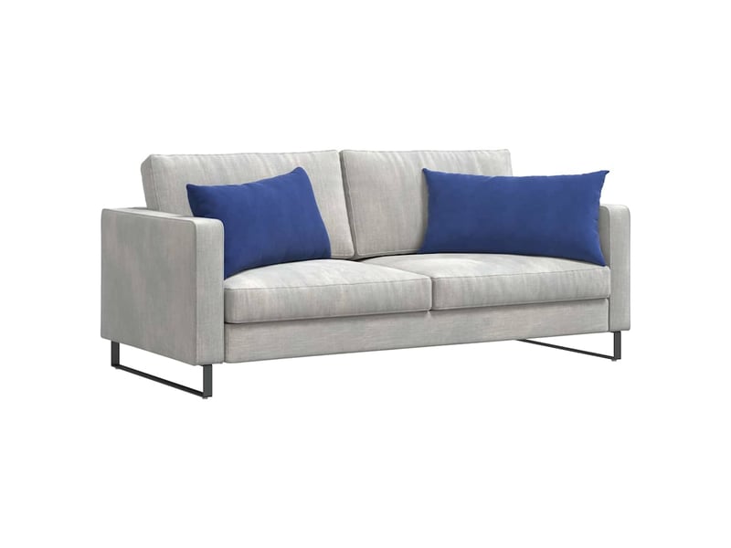  Lot de 2 coussins de canapé, coussins décoratifs bleu police 80 x 40 cm cf59024  - Conforama C