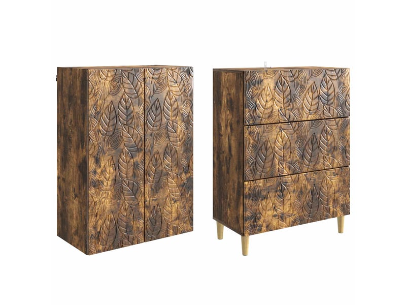  Ensemble de meubles 2 pcs, rangement de salon 66 x 34,5 x 90 cm bois d'ingénierie shl6265  - Conforama D
