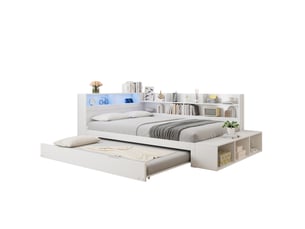 Lit gigogne 120x200 cm MODFU   coloris blanc