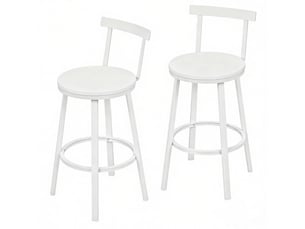 tabouret de bar - blanc hauteur d'assise 65 cm vendu Par paire