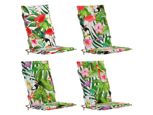 Lot de 4 coussins de chaise à dossier haut gemert cf59305