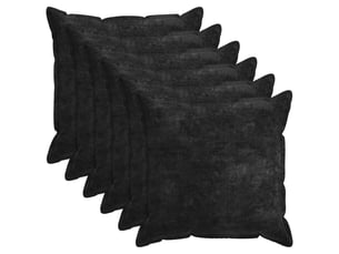 Lot de 6 housses de coussin houten anthracite 60 x 60 cm cf49795