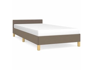 Lit simple 80x200 cm    coloris taupe