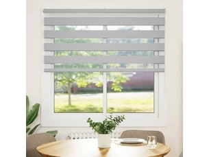 Store zèbre, store de fenêtre gris clair largeur du tissu 135,9 cm polyester cf48466