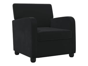 Fauteuil fixe VIDAXL  Velours noir