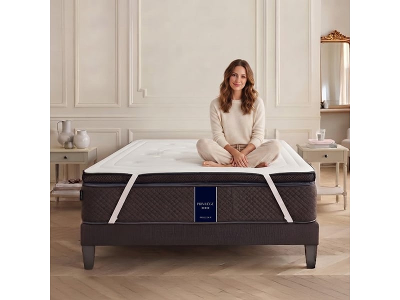  Surmatelas mémoire de forme 5 cm privilège140x190 - blanc 3SU13.1419 - Conforama C