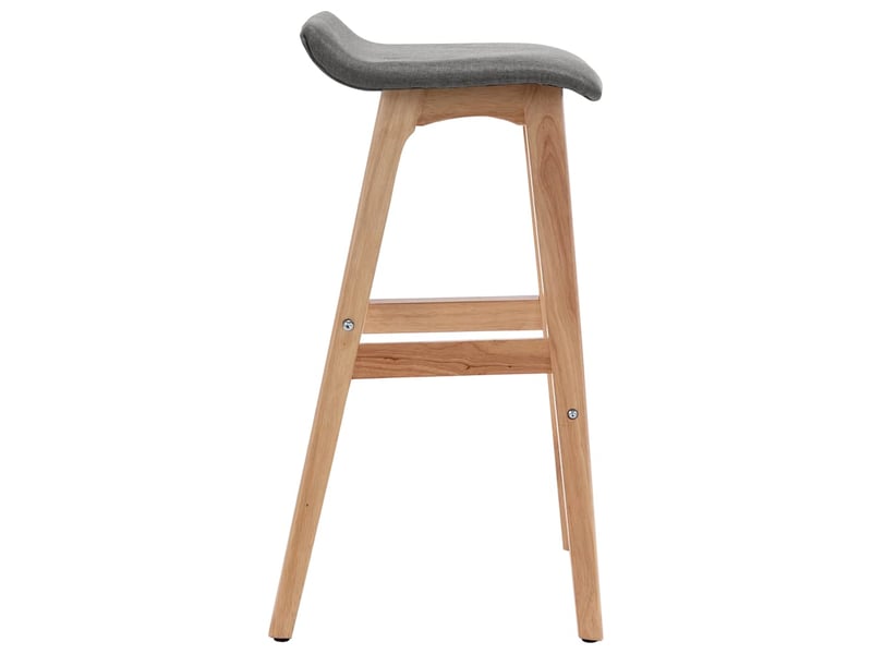  Lot de 2 tabouret de bar, chaise de bar gris foncé tissu shl11336  - Conforama E