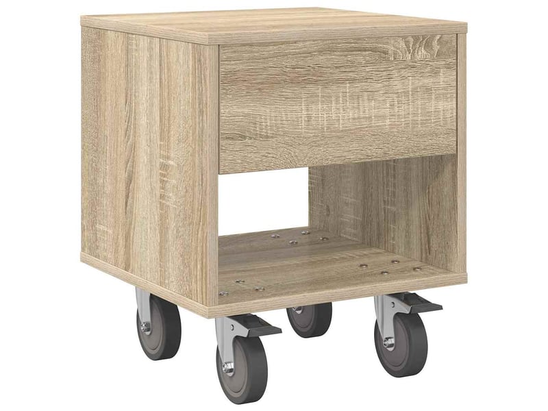 Table de chevet 2 pièces chêne sonoma 40,5 x 40 x 48 cm - Conforama E