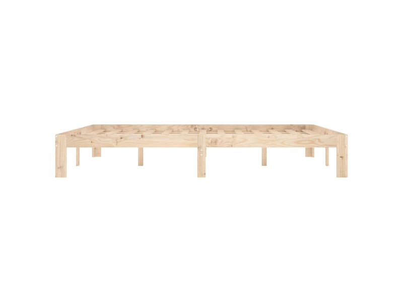  Lit double- lit adulte -  cadre de lit sans matelas bois massif de pin 160x200 cm  - Conforama D