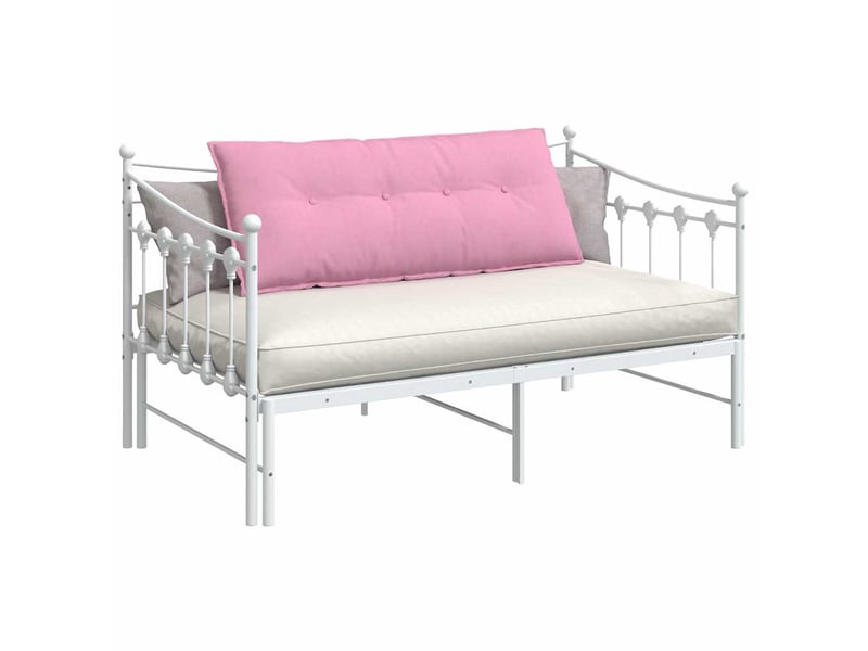 Coussin de dos, coussin de dossier rose 120 x 19 x 50 cm tissu cf54964 - Conforama C