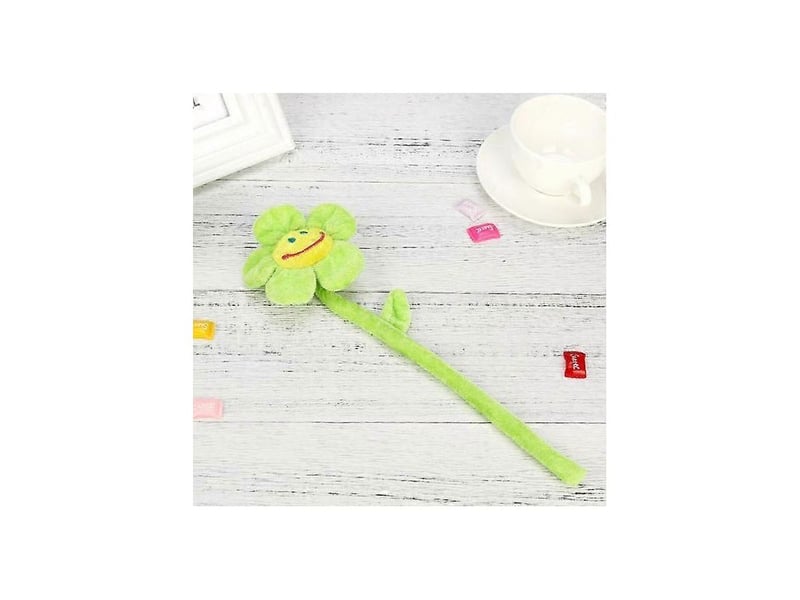  Fleur en peluche avec tiges flexibles et visage souriant, jouet en peluche pour la décoration intérieureviolet  - Conforama C