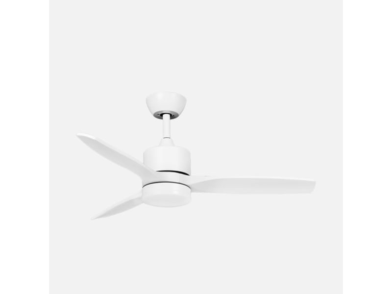  Ventilateur de plafond fabrilamp montiel dc blanc 3 pales 106 cm 6 vitesses led 18 w télécommande 261891301 - Conforama A