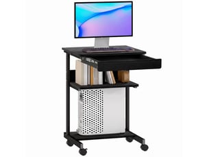 Bureau gaming ROLIPO  51 cm coloris noir