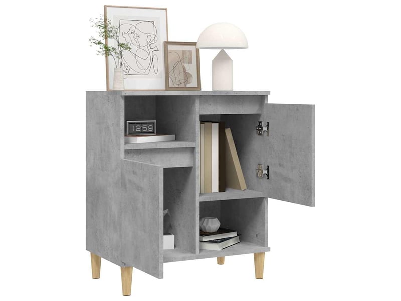  Buffet - bahut - meuble de rangement gris béton 60x35x70 cm bois d'ingénierie  - Conforama D